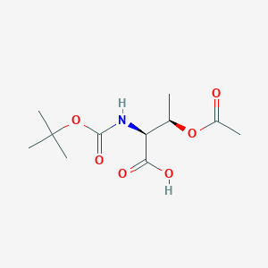 molecular formula C11H19NO6 B2410691 (2S,3R)-3-Acetoxy-2-((tert-butoxycarbonyl)amino)butanoic acid CAS No. 45214-52-6