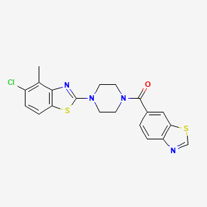 Benzo[d]thiazol-6-yl(4-(5-chloro-4-methylbenzo[d]thiazol-2-yl)piperazin-1-yl)methanone