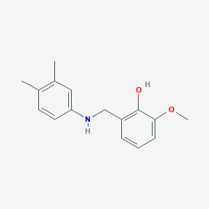 molecular formula C16H19NO2 B2410726 2-{[(3,4-Dimethylphenyl)amino]methyl}-6-methoxyphenol CAS No. 200131-19-7
