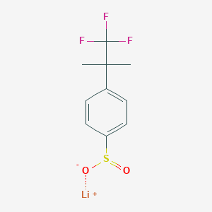 molecular formula C10H10F3LiO2S B2410727 Lithium;4-(1,1,1-trifluoro-2-methylpropan-2-yl)benzenesulfinate CAS No. 2344680-55-1