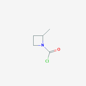 molecular formula C5H8ClNO B2410728 2-Methylazetidine-1-carbonyl chloride CAS No. 2139599-37-2