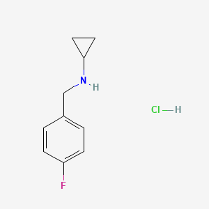 B2410731 N-(4-Fluorobenzyl)cyclopropanamine hydrochloride CAS No. 473732-87-5; 625437-46-9