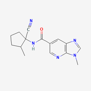 N-(1-cyano-2-methylcyclopentyl)-3-methyl-3H-imidazo[4,5-b]pyridine-6-carboxamide