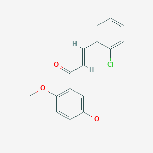 molecular formula C17H15ClO3 B2410738 (2E)-3-(2-chlorophenyl)-1-(2,5-dimethoxyphenyl)prop-2-en-1-one CAS No. 38169-48-1