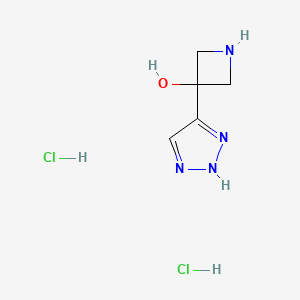 3-(1H-1,2,3-triazol-5-yl)azetidin-3-ol dihydrochloride