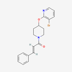 (E)-1-(4-((3-bromopyridin-2-yl)oxy)piperidin-1-yl)-3-phenylprop-2-en-1-one