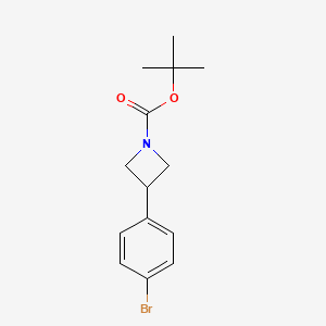 molecular formula C14H18BrNO2 B2410762 Tert-butyl 3-(4-bromophenyl)azetidine-1-carboxylate CAS No. 1203681-52-0