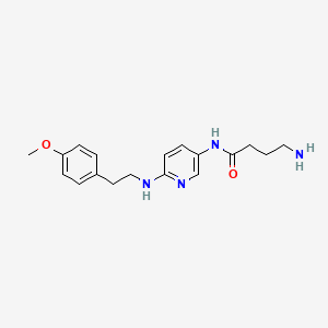 4-amino-N-(6-{[2-(4-methoxyphenyl)ethyl]amino}pyridin-3-yl)butanamide