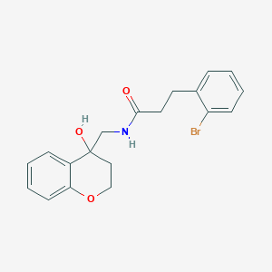 3-(2-bromophenyl)-N-((4-hydroxychroman-4-yl)methyl)propanamide