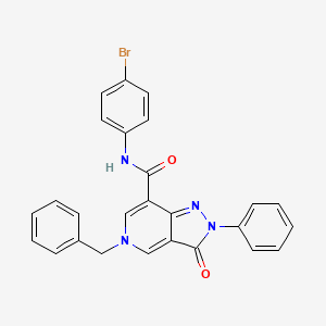 5-benzyl-N-(4-bromophenyl)-3-oxo-2-phenyl-3,5-dihydro-2H-pyrazolo[4,3-c]pyridine-7-carboxamide