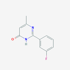 2-(3-fluorophenyl)-6-methylpyrimidin-4(3H)-one