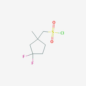 (3,3-Difluoro-1-methylcyclopentyl)methanesulfonyl chloride