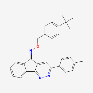 (5Z)-N-[(4-tert-butylphenyl)methoxy]-3-(4-methylphenyl)-5H-indeno[1,2-c]pyridazin-5-imine