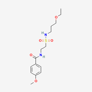 N-[2-(3-ethoxypropylsulfamoyl)ethyl]-4-methoxybenzamide