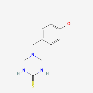 5-(4-Methoxybenzyl)-1,4,5,6-tetrahydro-1,3,5-triazine-2-thiol