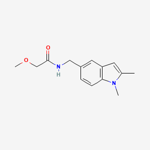 molecular formula C14H18N2O2 B2410859 N-[(1,2-dimethylindol-5-yl)methyl]-2-methoxyacetamide CAS No. 852137-09-8