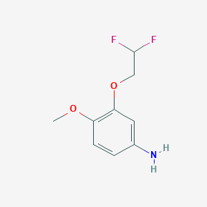 molecular formula C9H11F2NO2 B2410866 3-(2,2-Difluoroethoxy)-4-methoxyaniline CAS No. 1178296-47-3