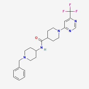 N-(1-benzylpiperidin-4-yl)-1-[6-(trifluoromethyl)pyrimidin-4-yl]piperidine-4-carboxamide