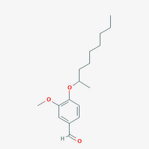 molecular formula C17H26O3 B2410873 3-Methoxy-4-(methyloctyloxy)benzaldehyde CAS No. 685861-14-7