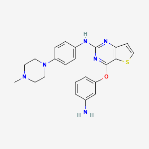 4-(3-Aminophenoxy)-N-(4-(4-methylpiperazin-1-yl)phenyl)thieno[3,2-d]pyrimidin-2-amine