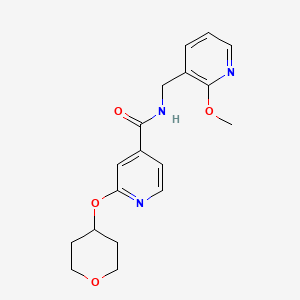 N-((2-methoxypyridin-3-yl)methyl)-2-((tetrahydro-2H-pyran-4-yl)oxy)isonicotinamide