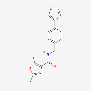 molecular formula C18H17NO3 B2410902 N-(4-(furan-3-yl)benzyl)-2,5-dimethylfuran-3-carboxamide CAS No. 2034350-29-1