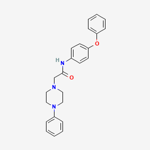 N-(4-phenoxyphenyl)-2-(4-phenylpiperazin-1-yl)acetamide