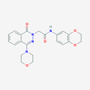 N-cyclooctyl-3-[2-(phenylsulfonyl)ethyl]-1,2,4-oxadiazole-5-carboxamide