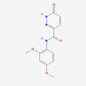 molecular formula C13H13N3O4 B2410921 N-(2,4-dimethoxyphenyl)-6-oxo-1H-pyridazine-3-carboxamide CAS No. 848728-38-1