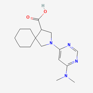 2-(6-(Dimethylamino)pyrimidin-4-yl)-2-azaspiro[4.5]decane-4-carboxylic acid