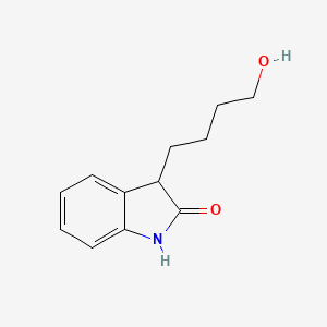 molecular formula C12H15NO2 B2410935 3-(4-Hydroxybutyl)indolin-2-one CAS No. 204012-72-6