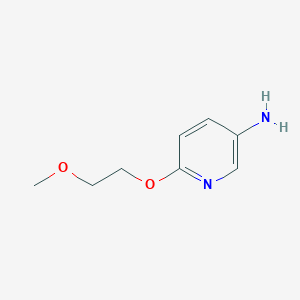 molecular formula C8H12N2O2 B2410964 6-(2-甲氧基乙氧基)吡啶-3-胺 CAS No. 874491-83-5