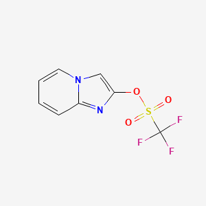 molecular formula C8H5F3N2O3S B2410969 咪唑并[1,2-a]吡啶-2-基三氟甲磺酸盐 CAS No. 1021019-74-8