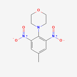 molecular formula C11H13N3O5 B2410973 4-(4-Methyl-2,6-dinitrophenyl)morpholine CAS No. 60145-72-4