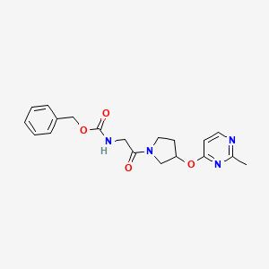 benzyl N-(2-{3-[(2-methylpyrimidin-4-yl)oxy]pyrrolidin-1-yl}-2-oxoethyl)carbamate