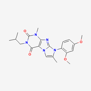 8-(2,4-dimethoxyphenyl)-3-isobutyl-1,7-dimethyl-1H-imidazo[2,1-f]purine-2,4(3H,8H)-dione