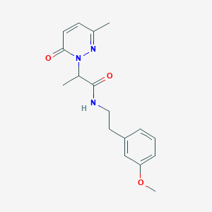 N-(3-methoxyphenethyl)-2-(3-methyl-6-oxopyridazin-1(6H)-yl)propanamide