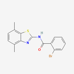 2-bromo-N-(4,7-dimethyl-1,3-benzothiazol-2-yl)benzamide