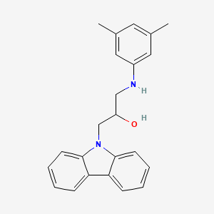 molecular formula C23H24N2O B2411001 1-(9H-carbazol-9-yl)-3-[(3,5-dimethylphenyl)amino]propan-2-ol CAS No. 313268-22-3