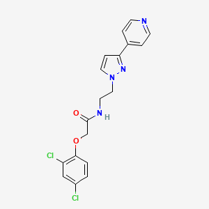 2-(2,4-dichlorophenoxy)-N-(2-(3-(pyridin-4-yl)-1H-pyrazol-1-yl)ethyl)acetamide