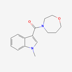 molecular formula C15H18N2O2 B2411007 (1-methyl-1H-indol-3-yl)(1,4-oxazepan-4-yl)methanone CAS No. 2309538-33-6