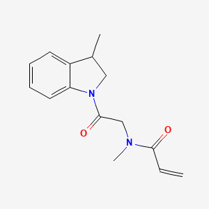 N-Methyl-N-[2-(3-methyl-2,3-dihydroindol-1-yl)-2-oxoethyl]prop-2-enamide