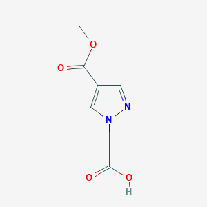 2-[4-(methoxycarbonyl)-1H-pyrazol-1-yl]-2-methylpropanoic acid