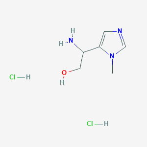 2-amino-2-(1-methyl-1H-imidazol-5-yl)ethan-1-ol dihydrochloride