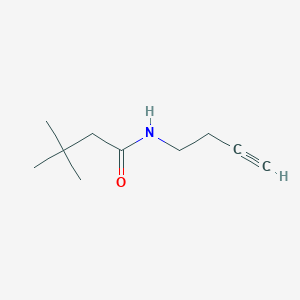 N-(but-3-yn-1-yl)-3,3-dimethylbutanamide