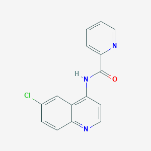 N-(6-chloroquinolin-4-yl)pyridine-2-carboxamide