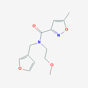molecular formula C13H16N2O4 B2411052 N-(furan-3-ylmethyl)-N-(2-methoxyethyl)-5-methylisoxazole-3-carboxamide CAS No. 1421444-82-7
