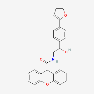 molecular formula C26H21NO4 B2411058 N-{2-[4-(呋喃-2-基)苯基]-2-羟乙基}-9H-呫吨-9-甲酰胺 CAS No. 2097862-59-2