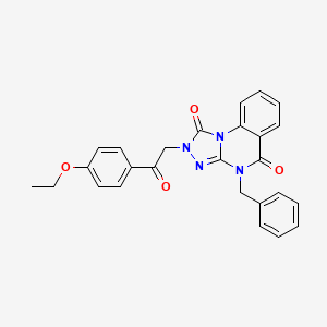 4-benzyl-2-(2-(4-ethoxyphenyl)-2-oxoethyl)-[1,2,4]triazolo[4,3-a]quinazoline-1,5(2H,4H)-dione