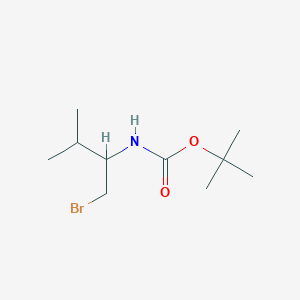 molecular formula C10H20BrNO2 B2411069 tert-Butyl (1-bromo-3-methylbutan-2-yl)carbamate CAS No. 317385-11-8